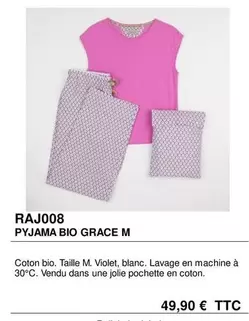 Grace - Raj008 Pyjama Bio  M offre à 49,9€ sur Artisans du Monde