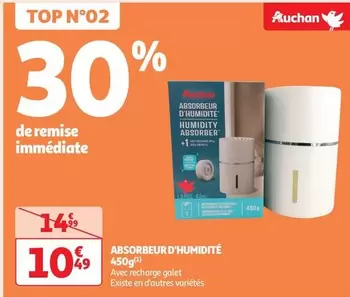 Auchan - Absorbeur D'Humidité offre à 10,49€ sur Auchan Supermarché