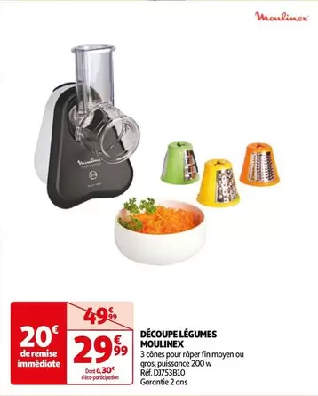 Moulinex - Découpé Légumes offre à 29,99€ sur Auchan Supermarché