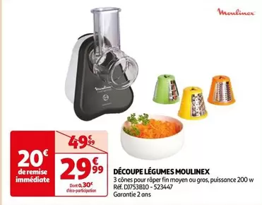 Moulinex - Découpe Légumes offre à 29,99€ sur Auchan Hypermarché