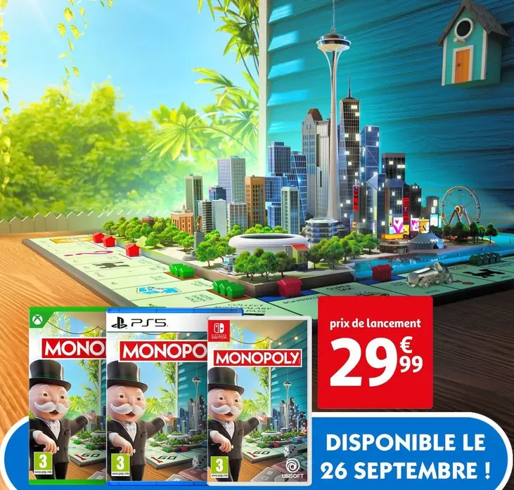 Monopoly offre à 29,99€ sur Auchan Hypermarché