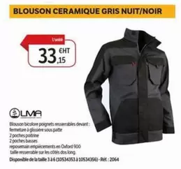 Dompro - Blouson Ceramique Gris Nuit/Noir offre à 33,15€ sur DomPro