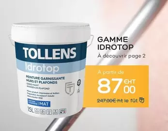 Tollens - Gamme Idrotop offre à 87€ sur Tollens