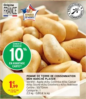 Pomme De Terre De Consommation Mon Marche Plaisir