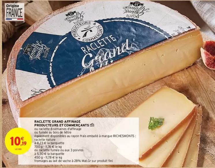 RichesMonts - Raclette Grand Affinage : Producteurs et Commerçants, savourez une raclette au goût exceptionnel