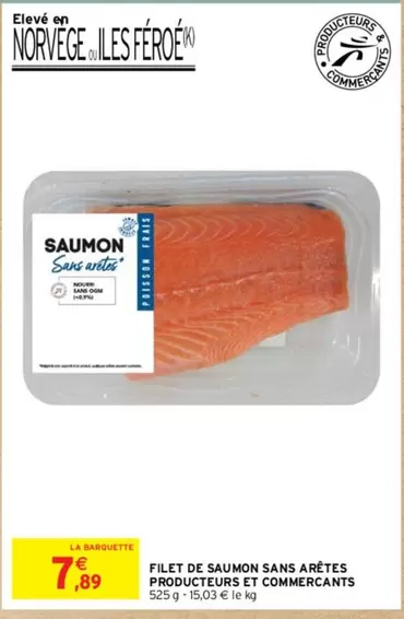 Saumon - Filet De  Sans Arêtes