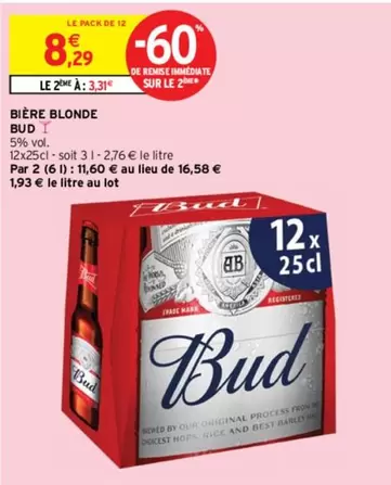 bud - bière blonde