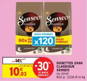 Senseo - Dosettes 2x60 Classique