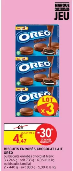 Oreo - Biscuits Enrobés Chocolat Lait