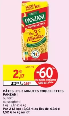 Panzani - Pâtes Les 3 Minutes Coquillettes