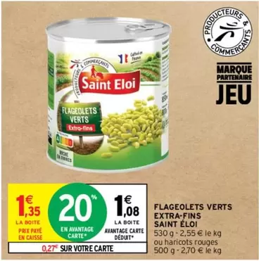 Saint Eloi - Flageolets Verts Extra-fins