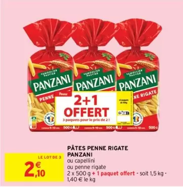 Panzani - Pâtes Penne Rigate