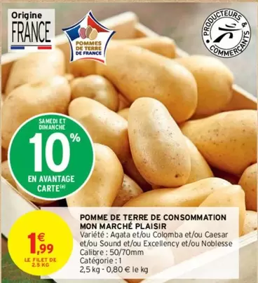 Pomme De Terre De Consommation Mon Marché Plaisir