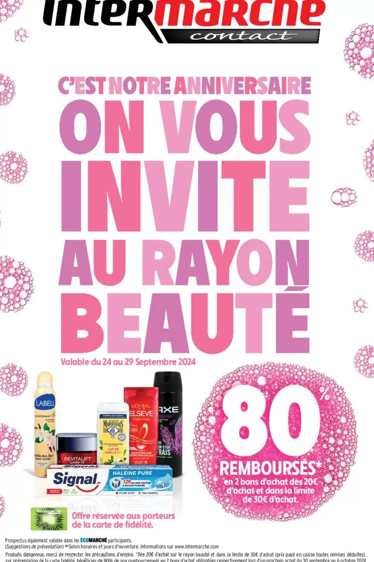 Célébrez notre anniversaire avec Signal au rayon beauté : offres exclusives et produits rafraîchissants!