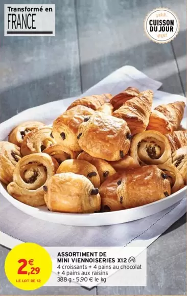 Assortiment De Mini Viennoiseries X12