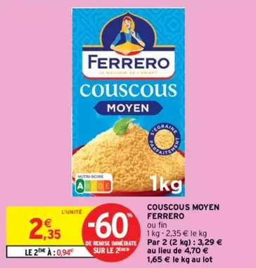 ferrero - couscous moyen