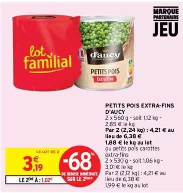 D'aucy - Petits Pois Extra-fins