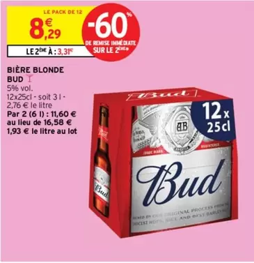 bud - bière blonde