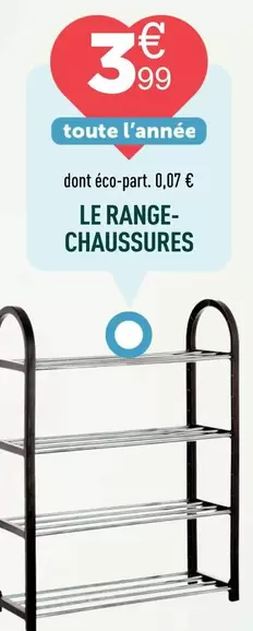 Le Range- Chaussures offre à 3,99€ sur Centrakor