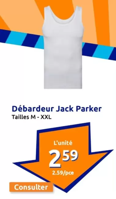 Débardeur Jack Parker offre à 2,59€ sur Action