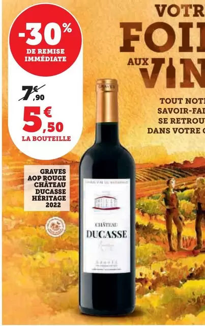 Château Ducasse - Graves AOP Rouge Héritage 2022