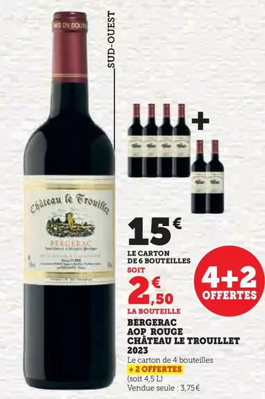 Château Le Trouillet - Bergerac AOP Rouge 2023