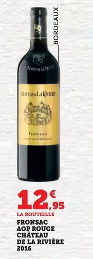 Château De La Rivière - Fronsac AOP Rouge 2016 