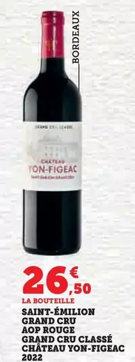 Château Yon Figeac 2022 - Saint Émilion Grand Cru AOP Rouge Grand Cru Classé