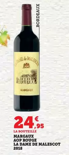 Margaux AOP Rouge La Dame De Malescot 2018