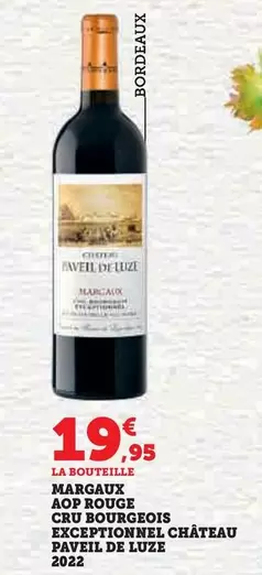 Château Paveil De Luze 2022 - Margaux AOP Rouge Cru Bourgeois Exceptionnel en Promotion