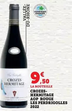 Cave De Tain - Crozes-Hermitage AOP Rouge Les Perdrigolles 2022 - Vin Rouge Équilibré et Fruité