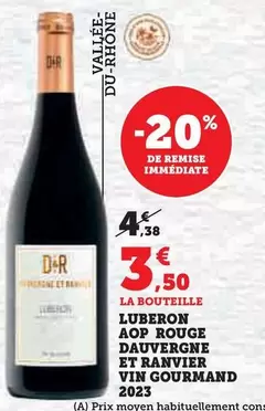 Dauvergne Et Ranvier Luberon AOP Rouge 2023 - Vin Gourmand en Promotion