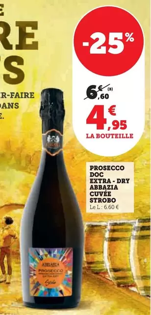 Prosecco DOC Extra Dry Abbazia Strobo 