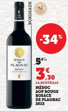 Medoc AOP Rouge Rosace De Plagnac 2022