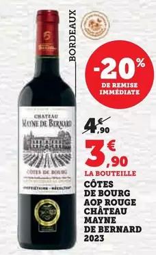 Château Mayne De Bernard 2023 - Côtes De Bourg AOP Rouge