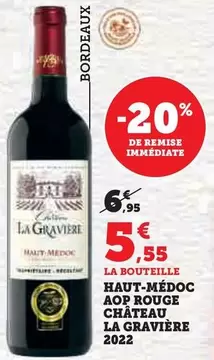 La Graviere - Haut-Médoc AOP Rouge Chateau 2022