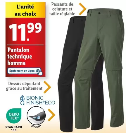 Pantalon Technique Homme