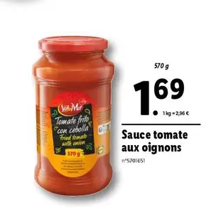 Sauce Tomate Aux Oignons