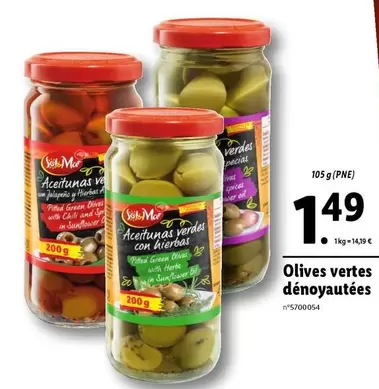 Olives Vertes Dénoyautées