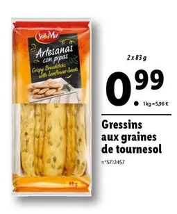 Gressins Aux Graines De Tournesol