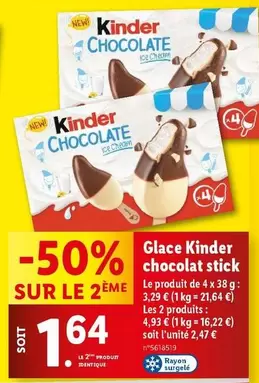 Ferrero - Glace Kinder Chocolate Stick