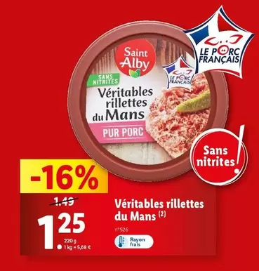 Saint Alby - Véritables Rillettes Du Mans