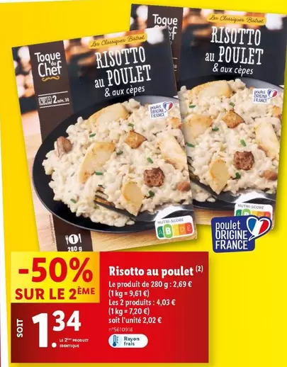 Risotto Au Poulet offre à 2,69€ sur Lidl