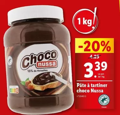 Choco Nussa - Pâte À Tartiner