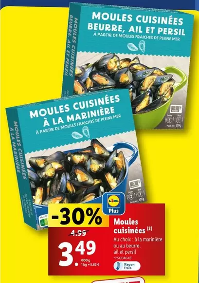 Moules Cuisinées