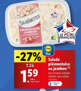 Salade Piémontaise Au Jambon