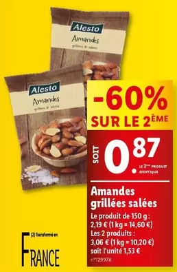 Alesto - Amandes Grillées Salées