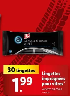 Lingettes Imprégnées Pour Vitres