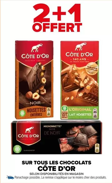 Côte d'or - Sur Tous Les Chocolats offre sur Carrefour Market