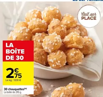 30 chouquettes